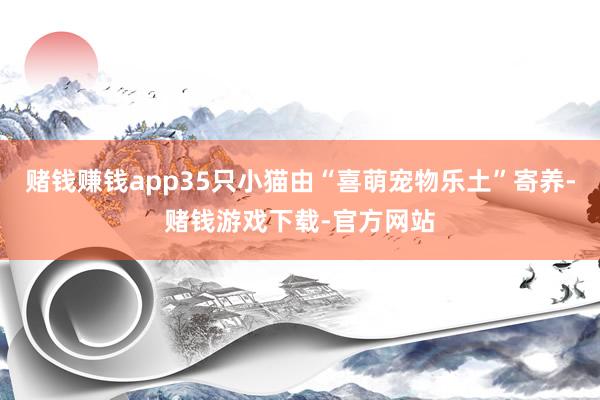 赌钱赚钱app35只小猫由“喜萌宠物乐土”寄养-赌钱游戏下载-官方网站